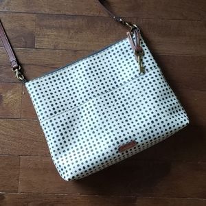 Fossil leather crossbody bag purse